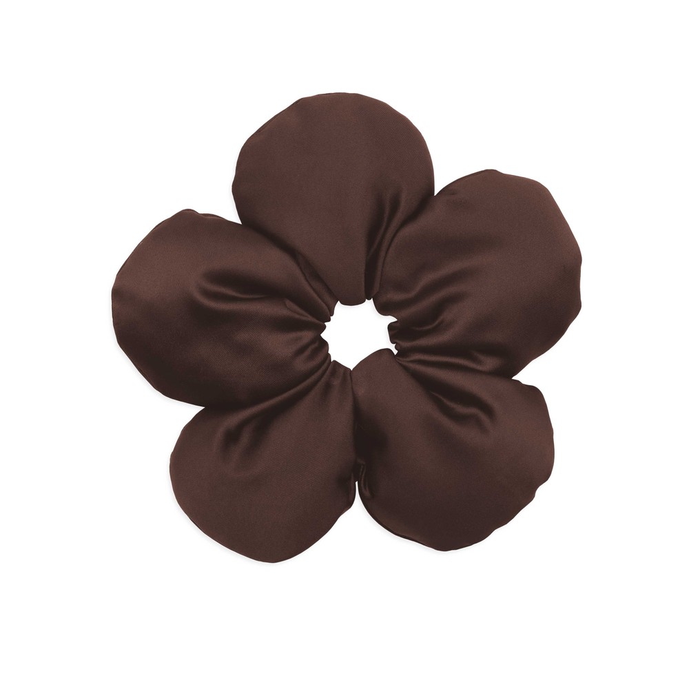Sui Ava Women's Flower Pillow Scrunchie - Chocolate Fondant