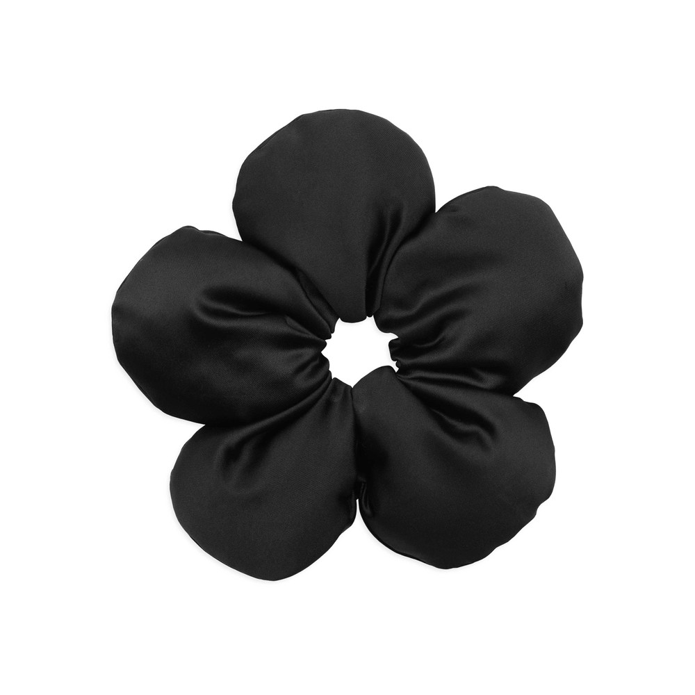 Sui Ava Women's Black Flower Pillow Scrunchie