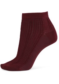 SUI AVA Sofie Ankle Socks - Bordeaux