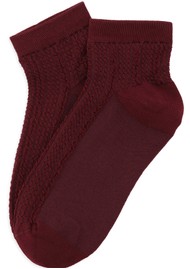 SUI AVA Sofie Ankle Socks - Bordeaux