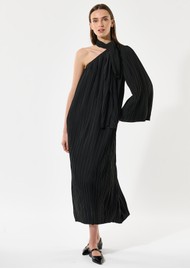 DEA KUDIBAL Ledadea One Shoulder Pleated Dress - Black