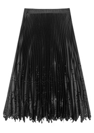 MUNTHE Rustali Pleated Skirt - Black