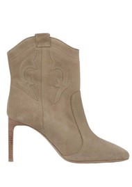 Ba&sh Caitlin Suede Boots - Beige