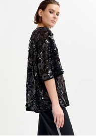 ESSENTIEL ANTWERP Isparkle Sequin Top - Black