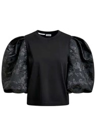 ESSENTIEL ANTWERP Imortal Puff Sleeve Top - Black