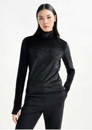 ESSENTIEL ANTWERP Indienne Polo Neck - Black