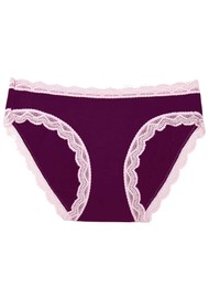 STRIPE & STARE Single Brief - Black Cherry