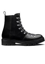 GRENSON Nanette Colorado Leather Hiker Boot - Black