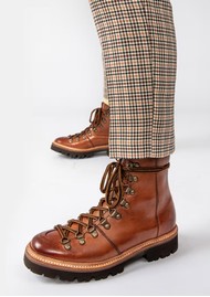 GRENSON Nanette Calf Leather Hiker Boot - Tan