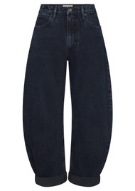 Frame Denim The Bubble High Rise Barrel Leg Jeans - Dorado