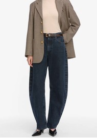 Frame Denim The Bubble High Rise Barrel Leg Jeans - Dorado