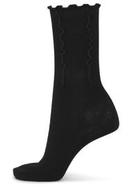 SUI AVA Ruffle Socks - Black