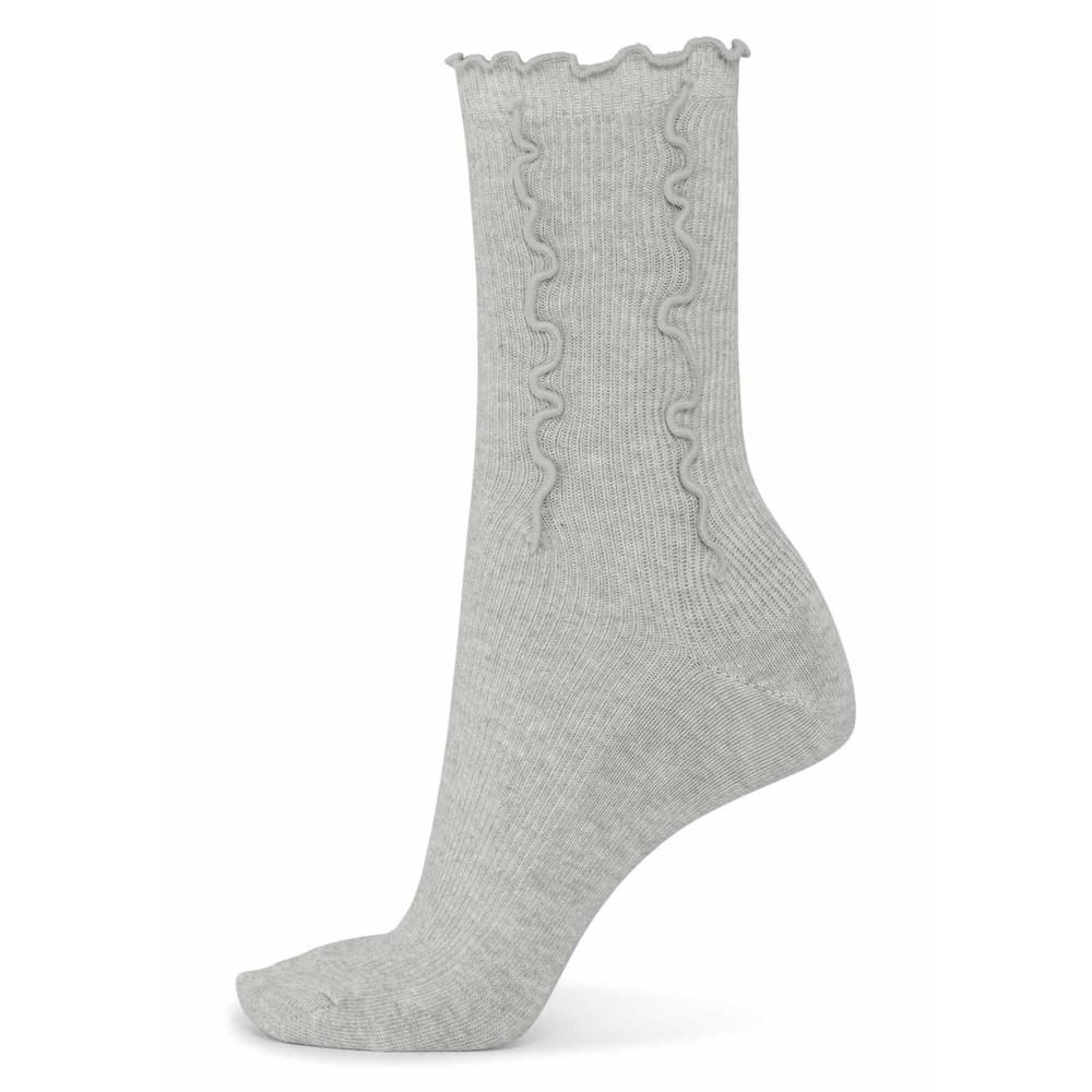 Sui Ava Women's Grey Ruffle Socks