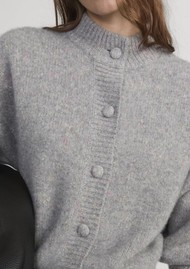 Frame Denim Cashmere Fleck Cardigan - Silver