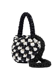 ISLA DE GAR Hive Checkerboard Crossbody Satin Bag - Mono