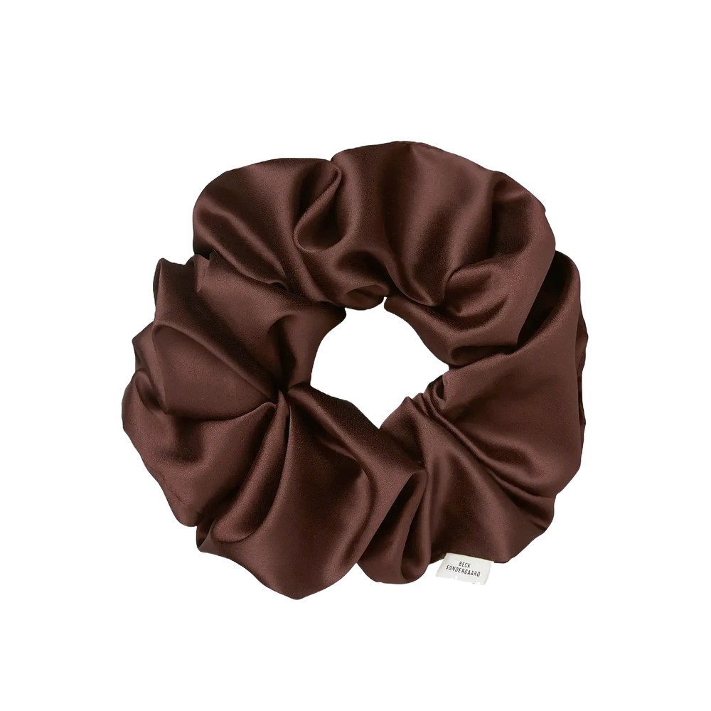 Becksondergaard Women's Brown Luster Scrunchie - Tortoise