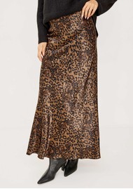 Rails Romina Satin Skirt - Ginger Spotted