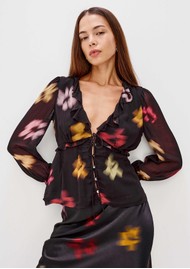 Rails Alixa Chiffon Blouse - Onyx Floral