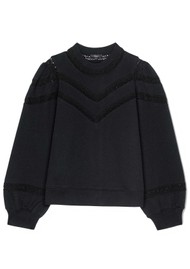 Rails Isles Lace Sweatshirt - Black