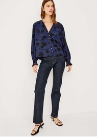 Rails Magda Blouse - Navy Roses