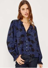 Rails Magda Blouse - Navy Roses