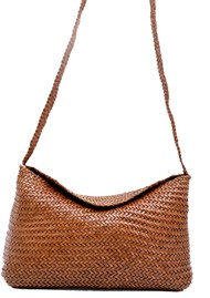 DRAGON DIFFUSION Santa Marta Leather Woven Bag - Tan