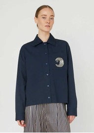 STELLA NOVA Embellished Moon Shirt - Navy