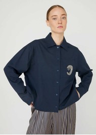 STELLA NOVA Embellished Moon Shirt - Navy