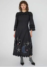 STELLA NOVA Moon & Star Embroidered Dress