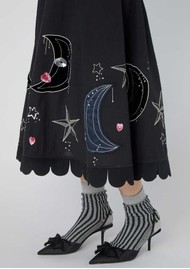 STELLA NOVA Moon & Star Embroidered Dress