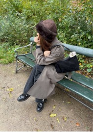 Becksondergaard Dora Shearling Hat - Choc Torte