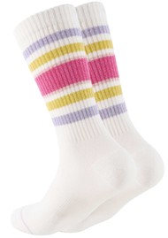 OOLEY Ooley Organic Cotton Sporty Glitter Socks - Sugar Sunset