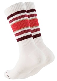 OOLEY Ooley Organic Cotton Sporty Glitter Socks - Chilli Red