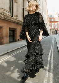 QUEENS OF ARCHIVE Petula Dress - Black & Gold