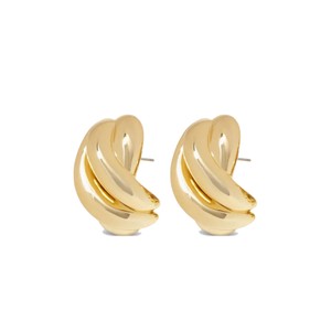 Knot Stud Earrings - Gold