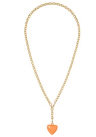 ROXANNE ASSOULIN Mini Puffy Heart Necklace - Sienna