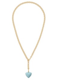 ROXANNE ASSOULIN Mini Puffy Heart Necklace - Cloud