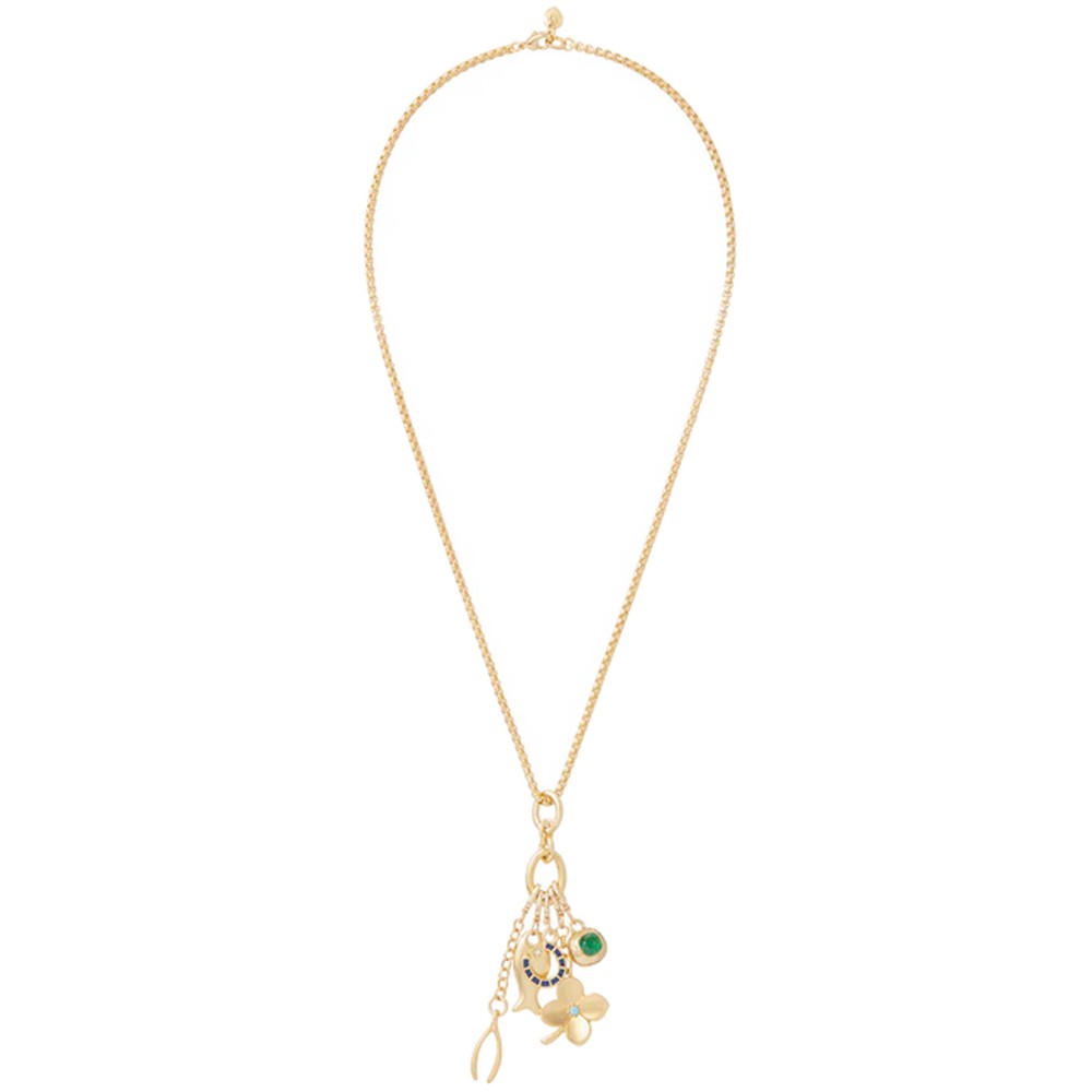 Roxanne Assoulin Women's Gold Buona Fortuna Pendant Necklace