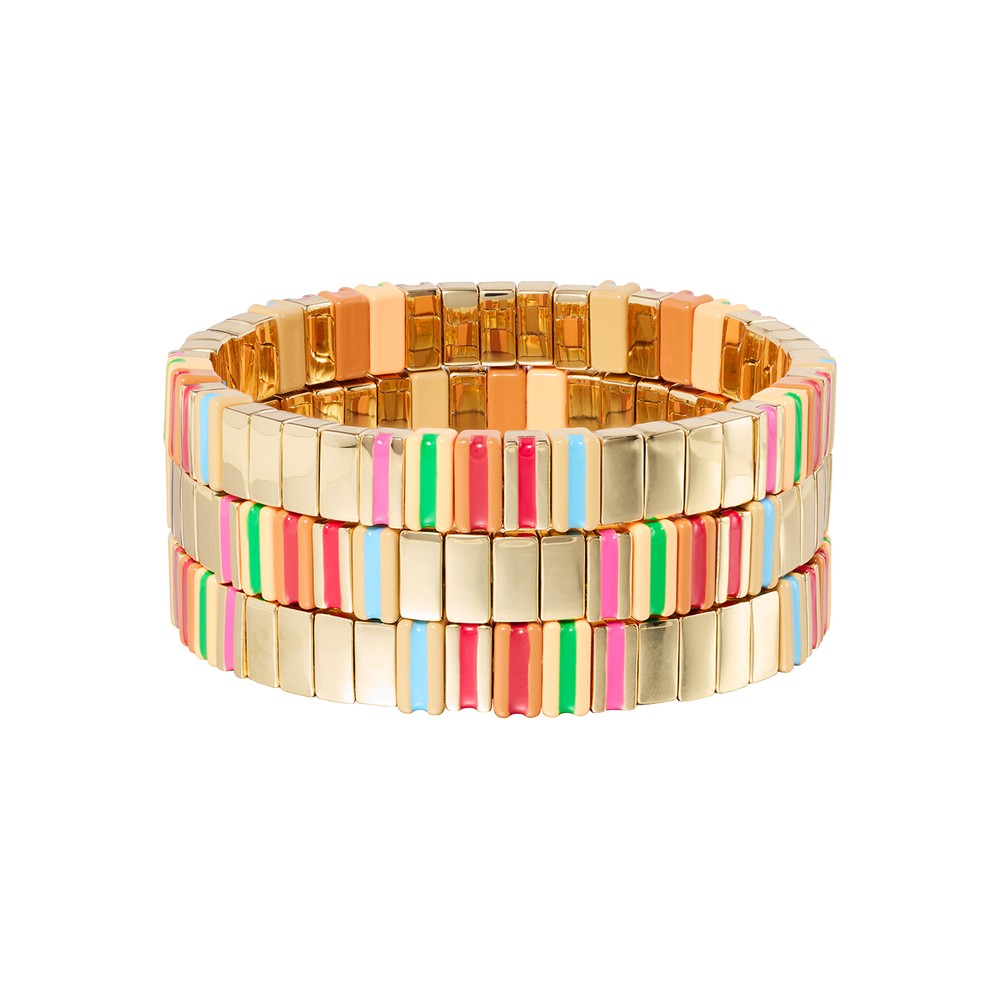 Roxanne Assoulin Women's Gold The Happy Stack Of 3 Bracelets