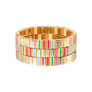 The Happy Stack of 3 Bracelets - Gold