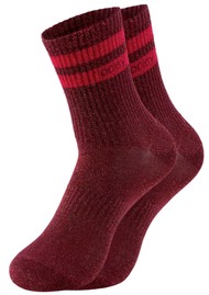 OOLEY Electra Glitter Socks - Chilly red