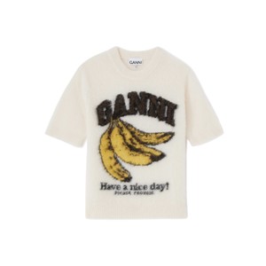 Alpaca Graphic T Shirt - Egret