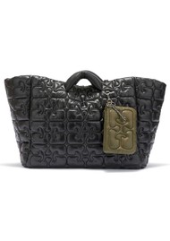 GANNI Re-Tech quilted Tote Bag - Black