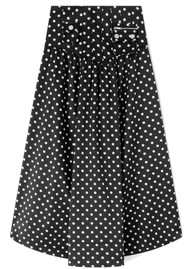 GANNI Double Satin Corset Skirt - Black