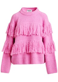 ESSENTIEL ANTWERP Johns Fringed Pullover - Pinky Sugar