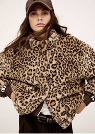 Ba&sh Jaros Faux Fur Cropped Jacket - Naturel