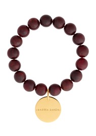 VANESSA  BARONI Mini Beads Flex Bracelet - Bordeaux Marble