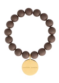 VANESSA  BARONI Mini Beads Flex Bracelet - Chocolate