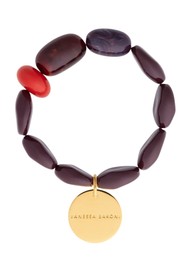 VANESSA  BARONI Unique Flex Stretch Bracelet - Aubergine