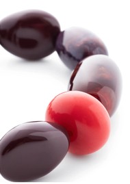 VANESSA  BARONI Unique Flex Stretch Bracelet - Aubergine